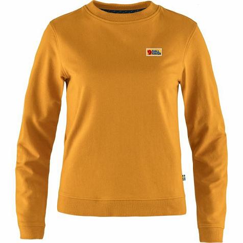 Fjallraven Women Vardag Sweater Yellow PH24594 Philippines